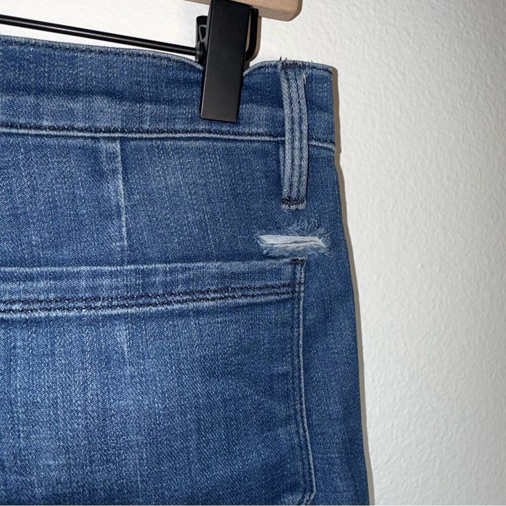 FRAME 70s style designer exposed pocket raw distressed hem flare denim jeans 27 - Picture 7 of 7